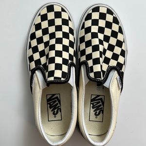 Checkered Slip On Vans